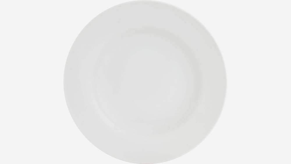 Assiette plate 28cm en porcelaine blanche