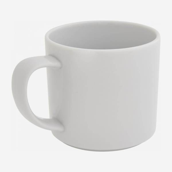 Porcelain coffee cup - White