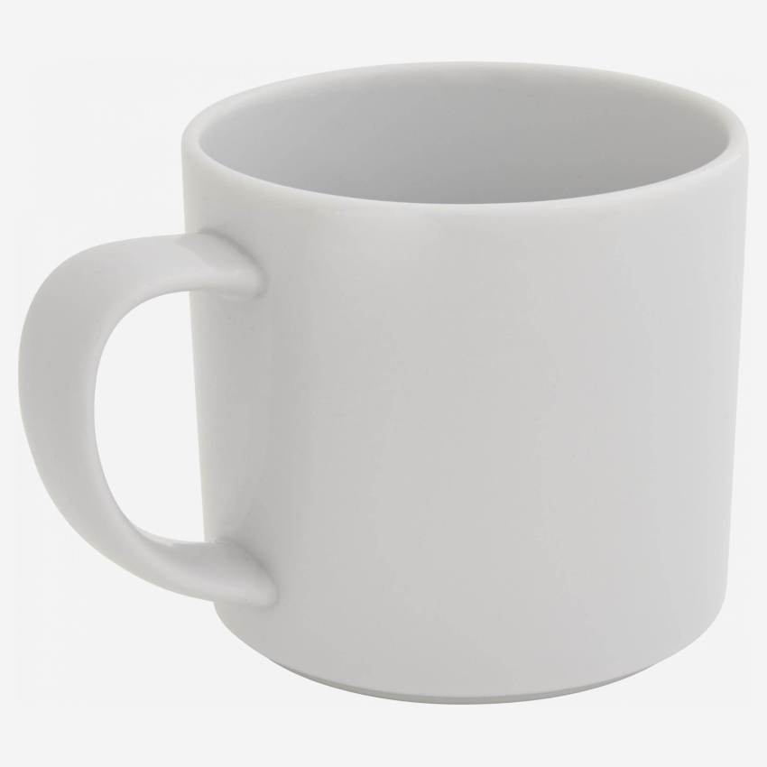 Porcelain coffee cup - White