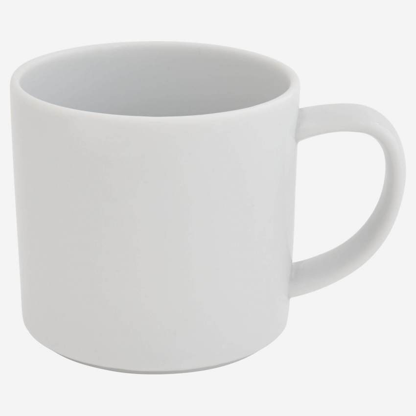Tasse à café en porcelaine blanche
