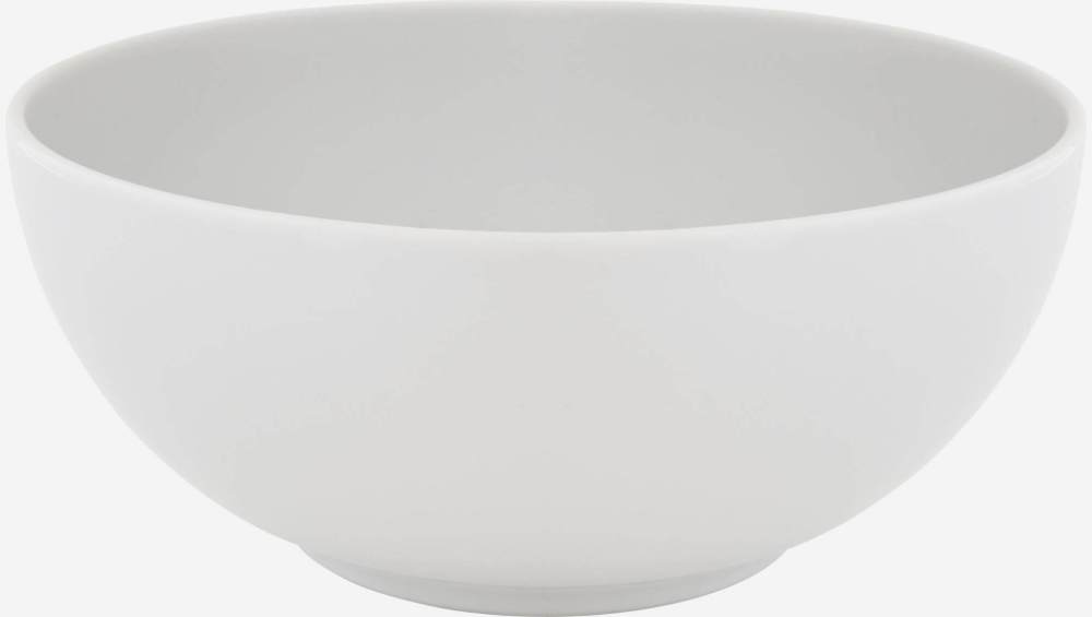 Porcelain salad bowl - 20 cm - White
