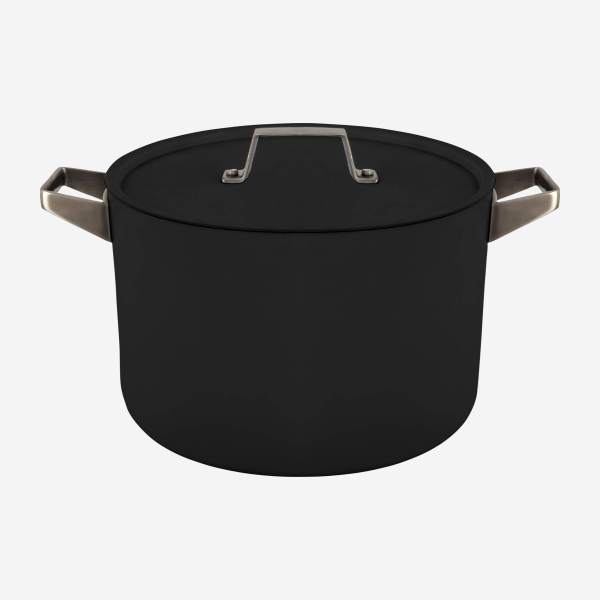 Aluminium and teflon cooking pot with lid - 26 cm