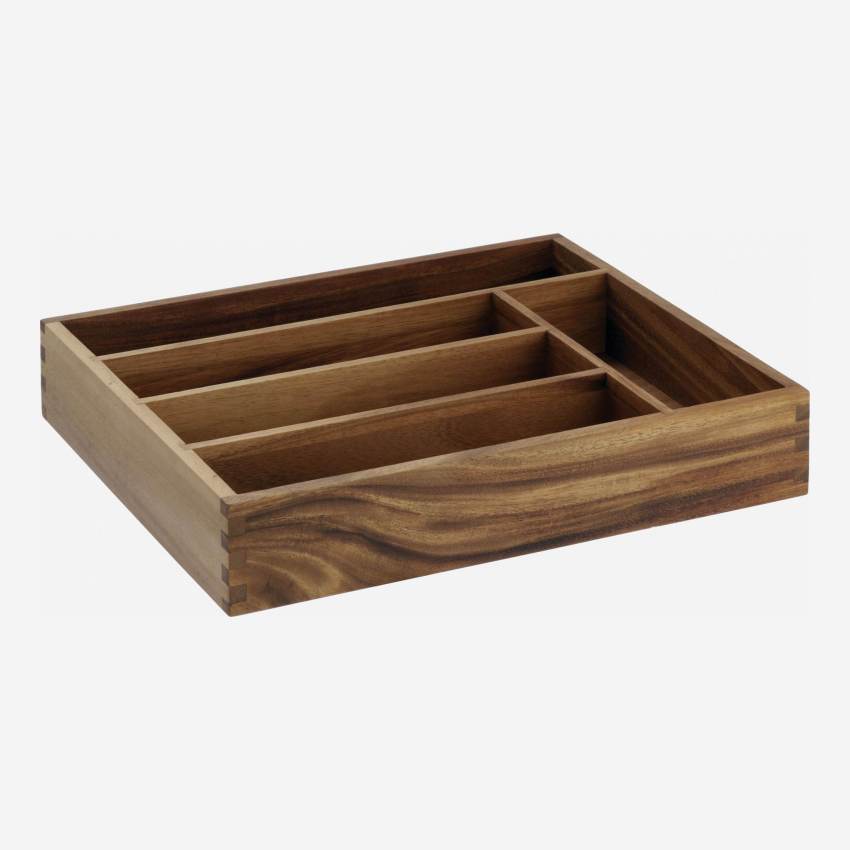 Cajón para cubiertos de madera