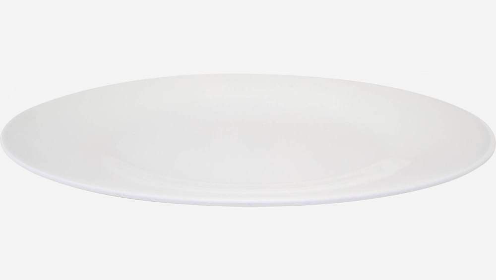 Porcelain dinner plate - 30 cm - White