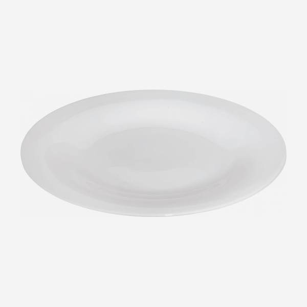 Porcelain dessert plate - 21 cm - White