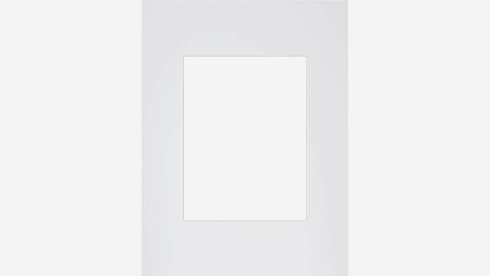 Passe-partout en papier - 30 x 40 cm - Blanc