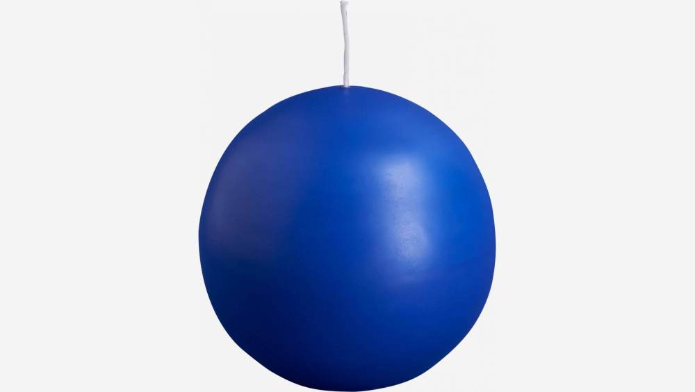 Ball candle 10cm, blue
