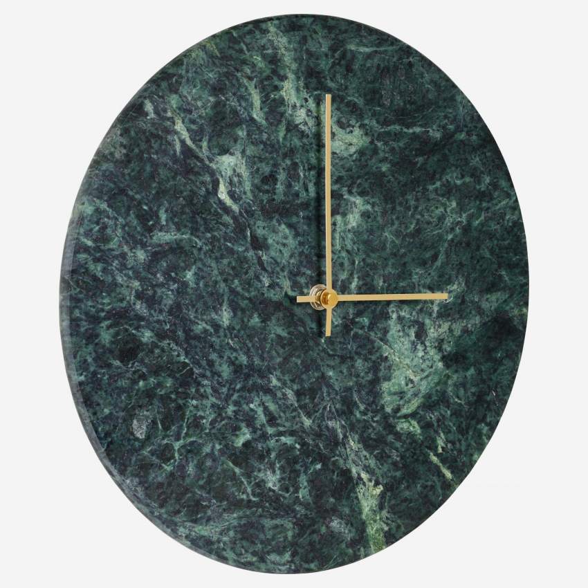 Horloge murale - Marbre - Vert