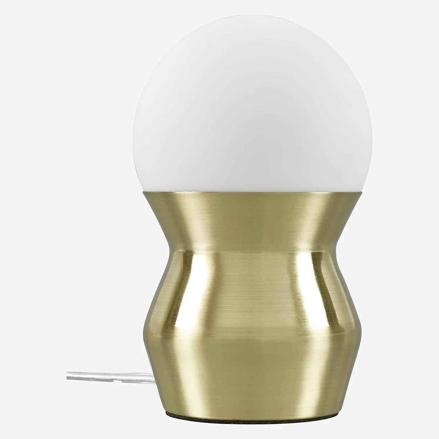 Minitafellamp van glas en metaal - 19 cm - Goud - 2