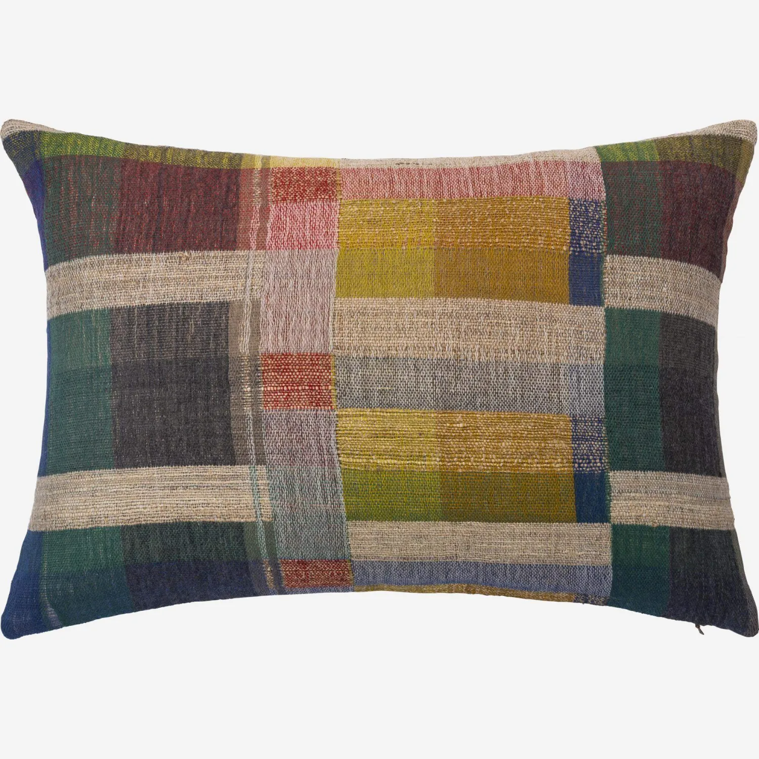 Kissen aus Wolle und Seide - 40 x 60 cm - Bunt