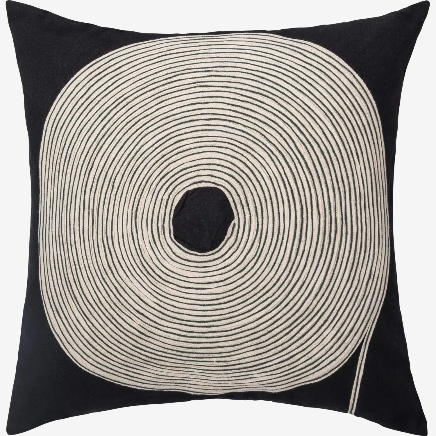 Coussin  en coton - 45 x 45 cm - Noir