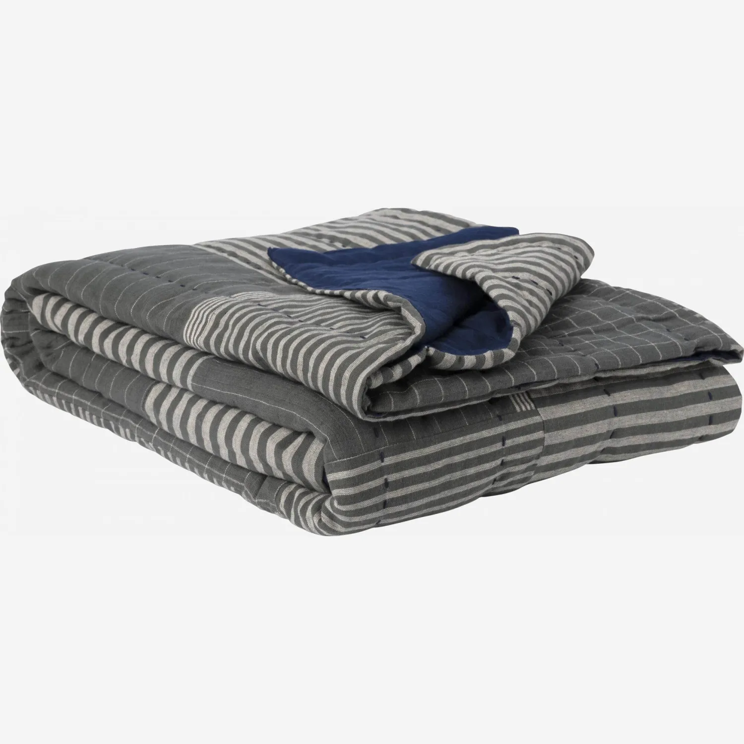 Plaid en coton - 130 x 170 cm - Noir