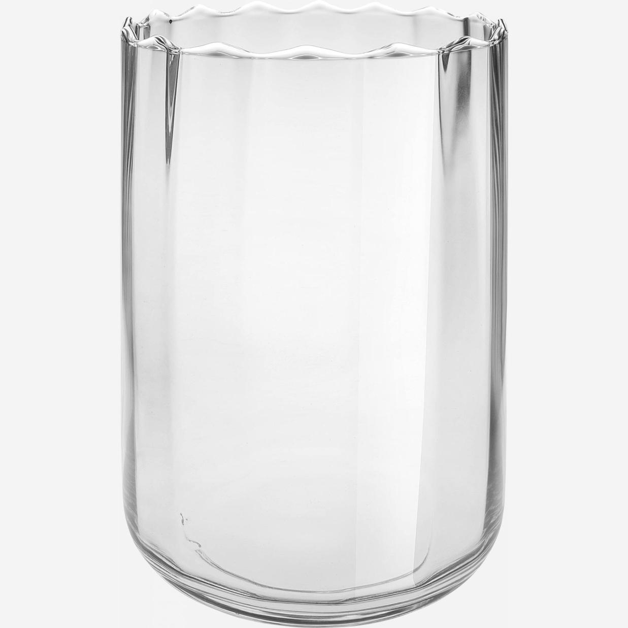 Vaso in vetro soffiato - 19.5 x 26.5 cm - Trasparente