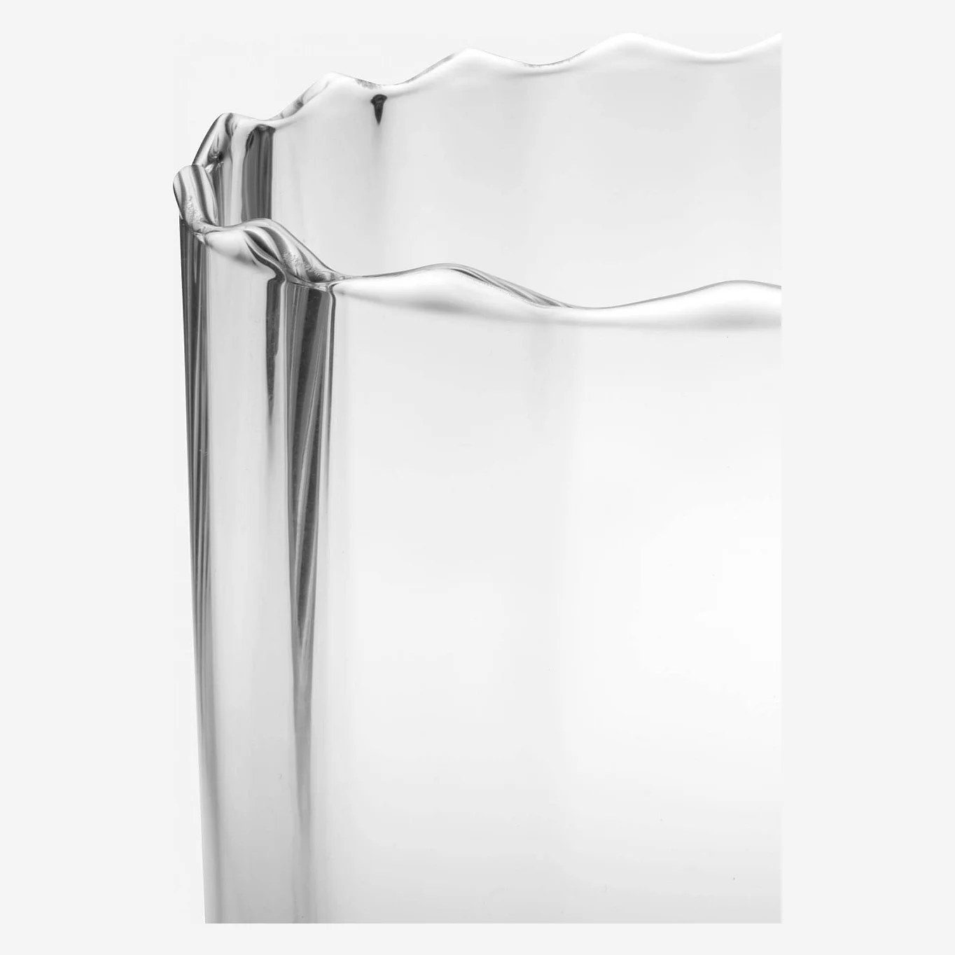 Glazen vaas - 19,5 x 26,5 cm - Transparant - 2