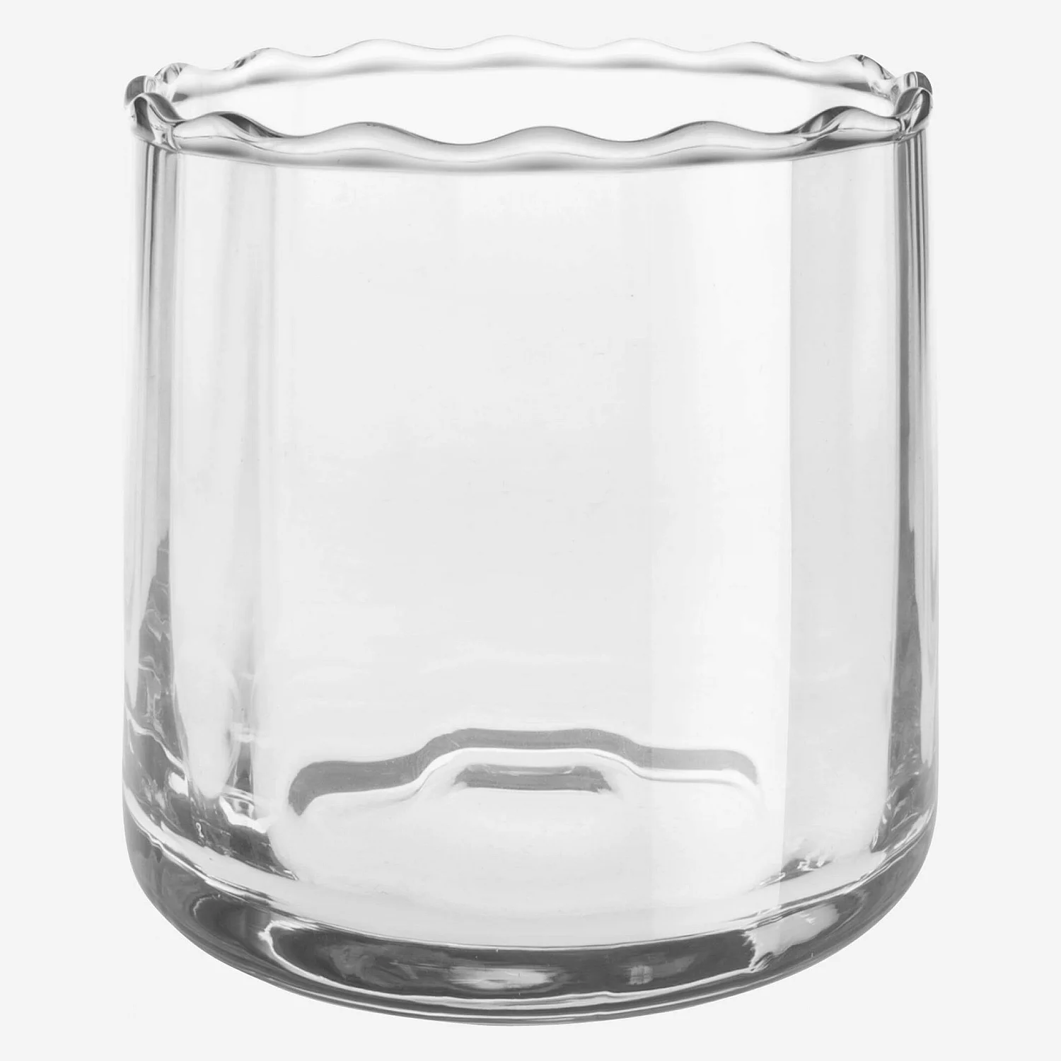 Vase en verre soufflé - 10 x 10 cm - Transparent - 1