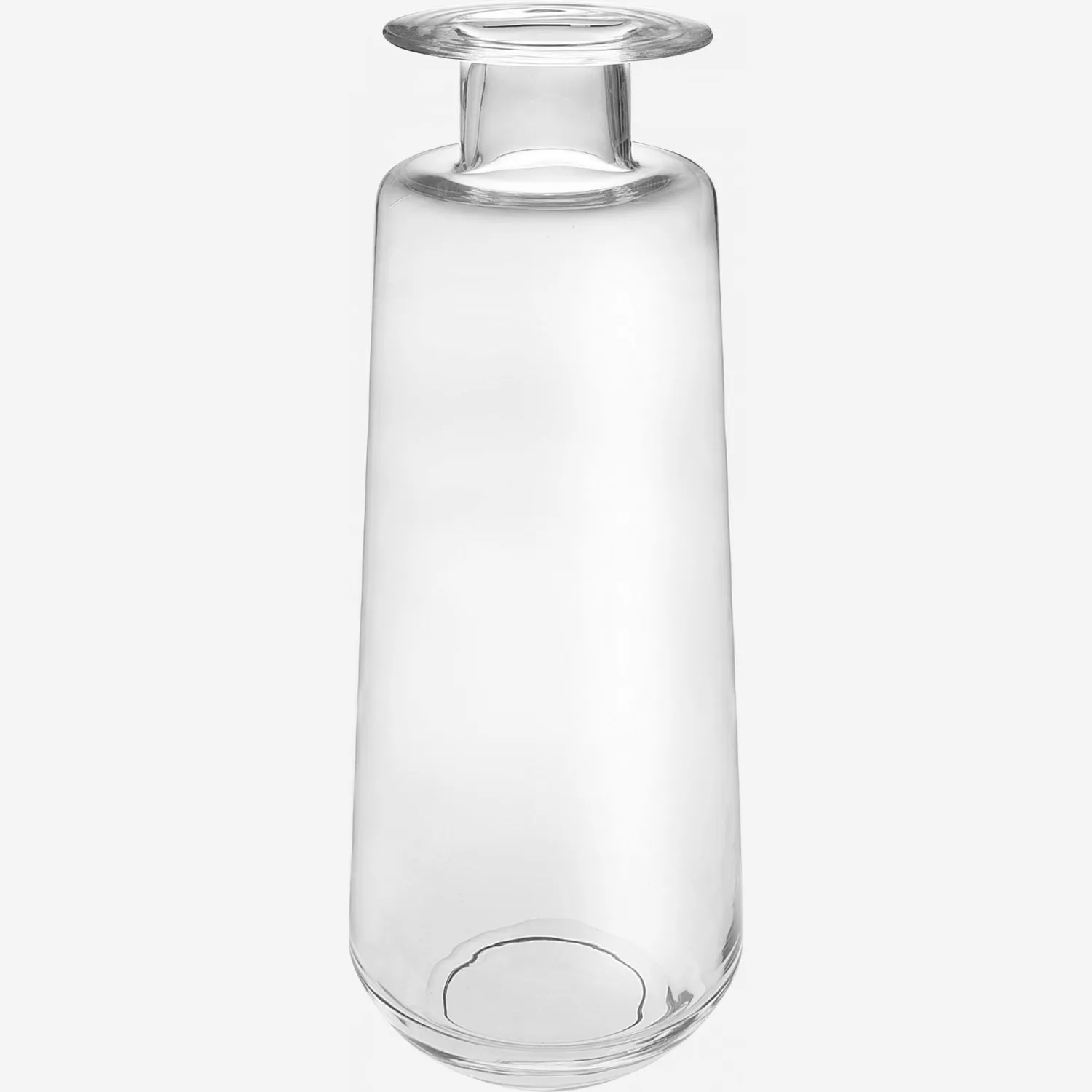 Vaso in vetro soffiato - 19.5 x 50 cm - Trasparente