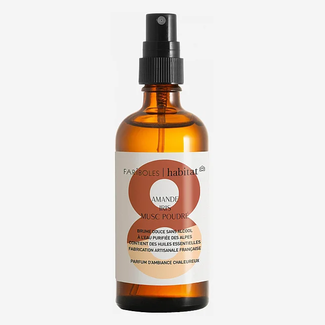 Brume parfumée N° 8 : amande, iris et musc poudré - 100 ml - 1