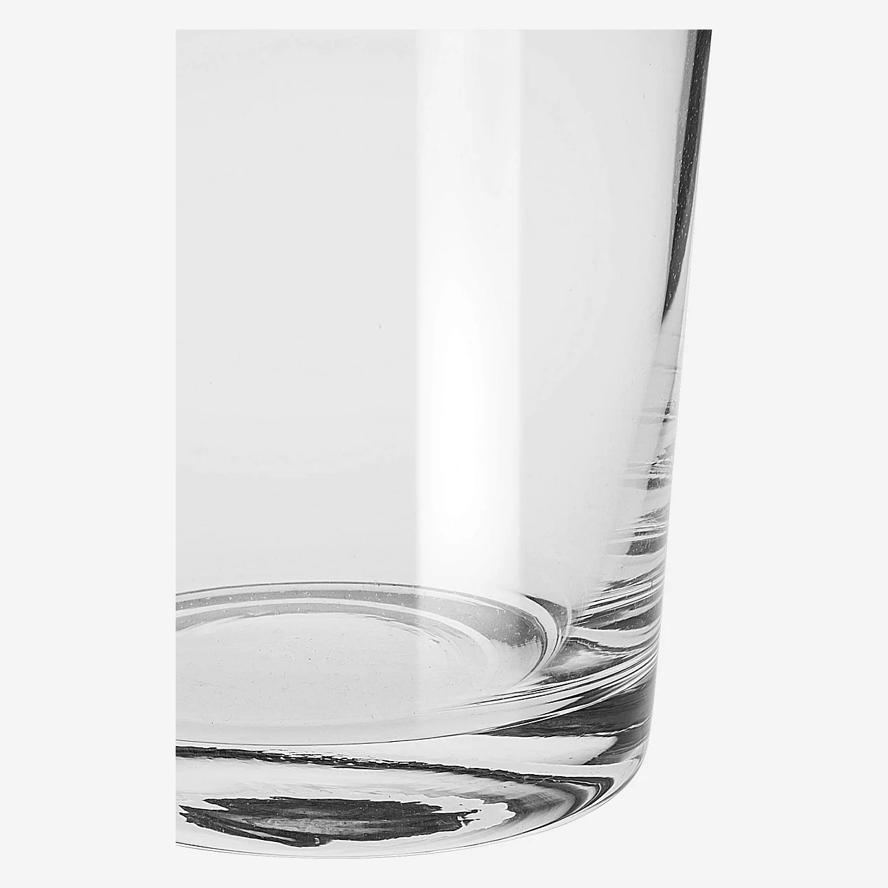 Vase cylindrique en verre - 10 x 15 cm - Transparent - 3