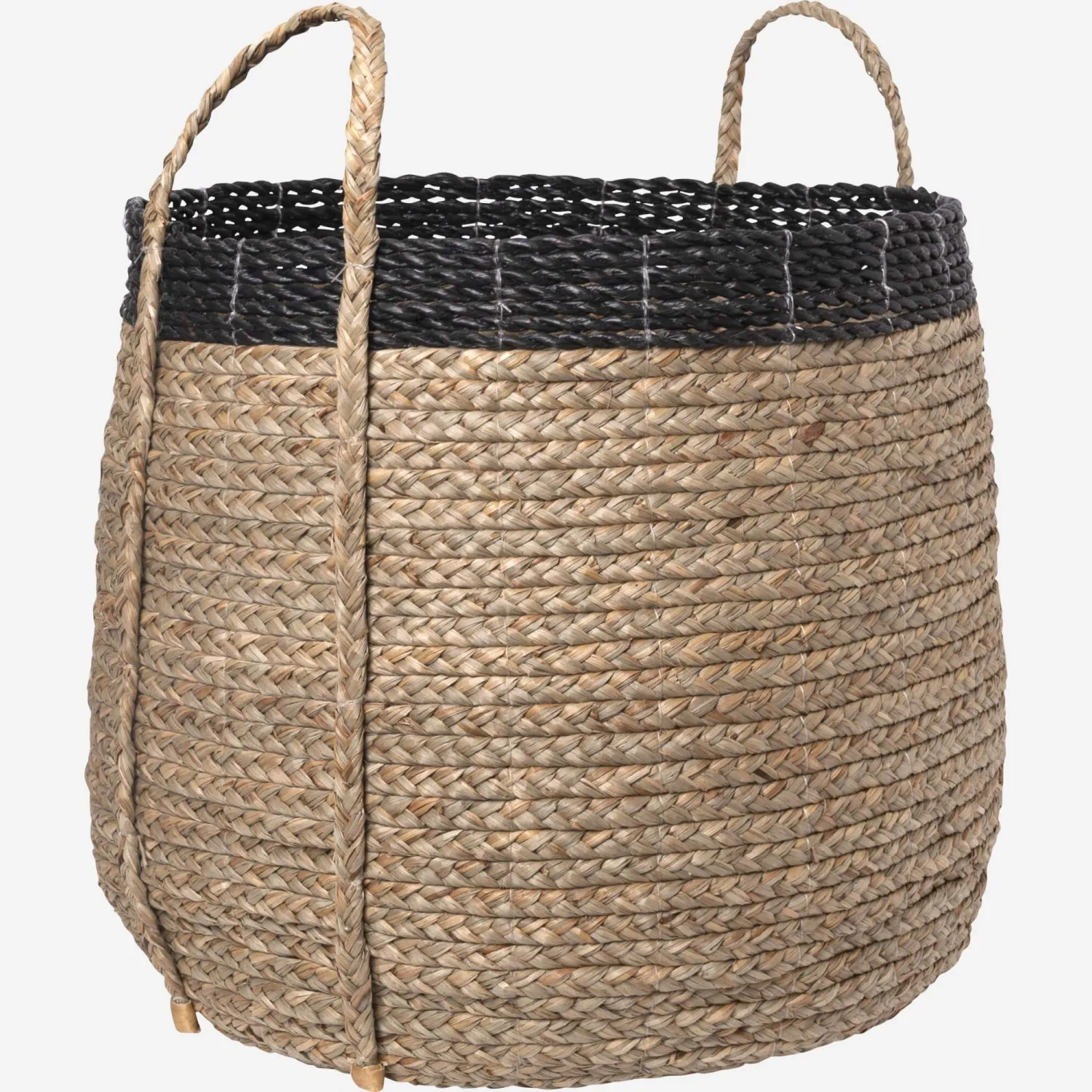 Panier en fibres de mendong - 44 x 55 cm - Naturel