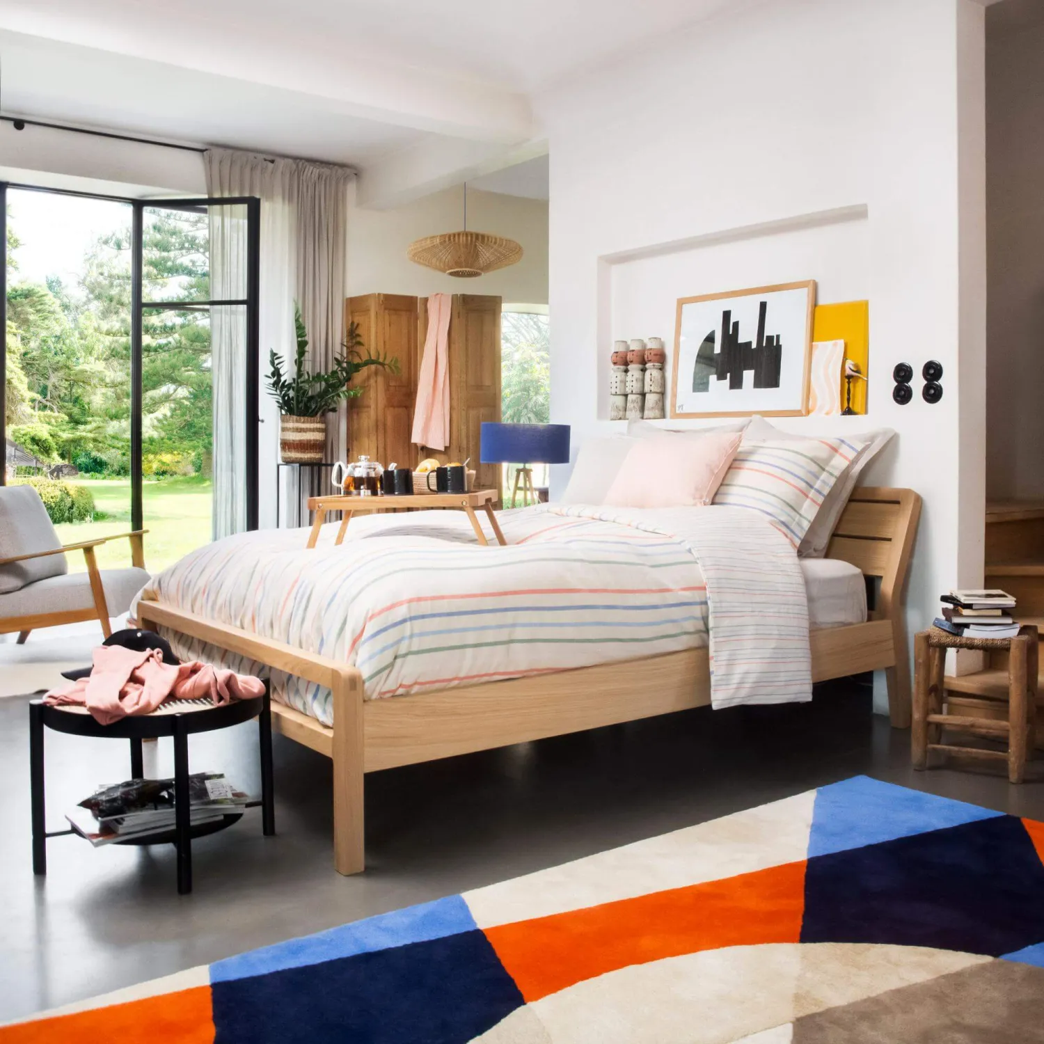 Tapis en laine tufté main - 170 x 240 cm - Multicolore - Design by Christian Ghion - 1