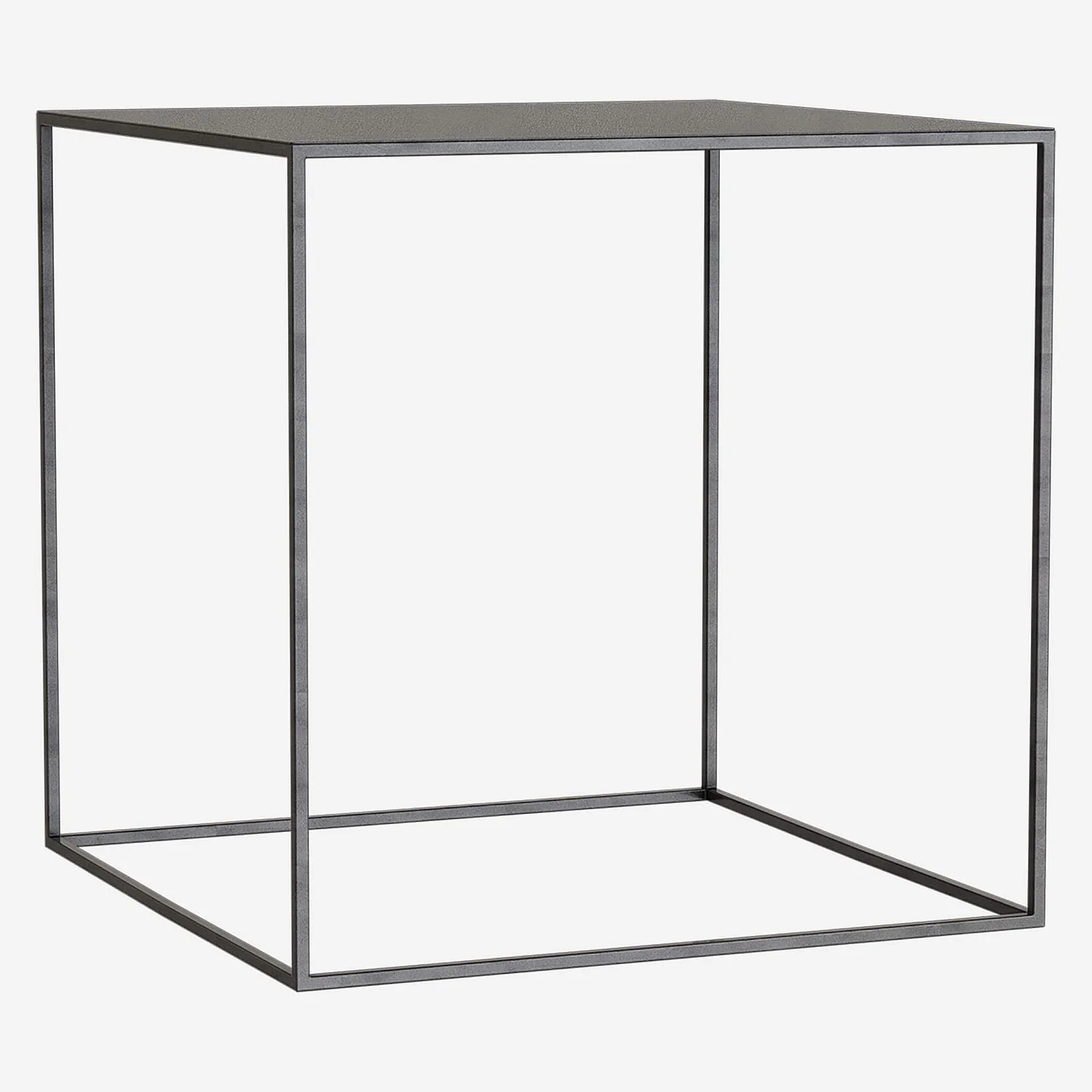 Table d’appoint en métal 40 x 40 cm – Noir - 4