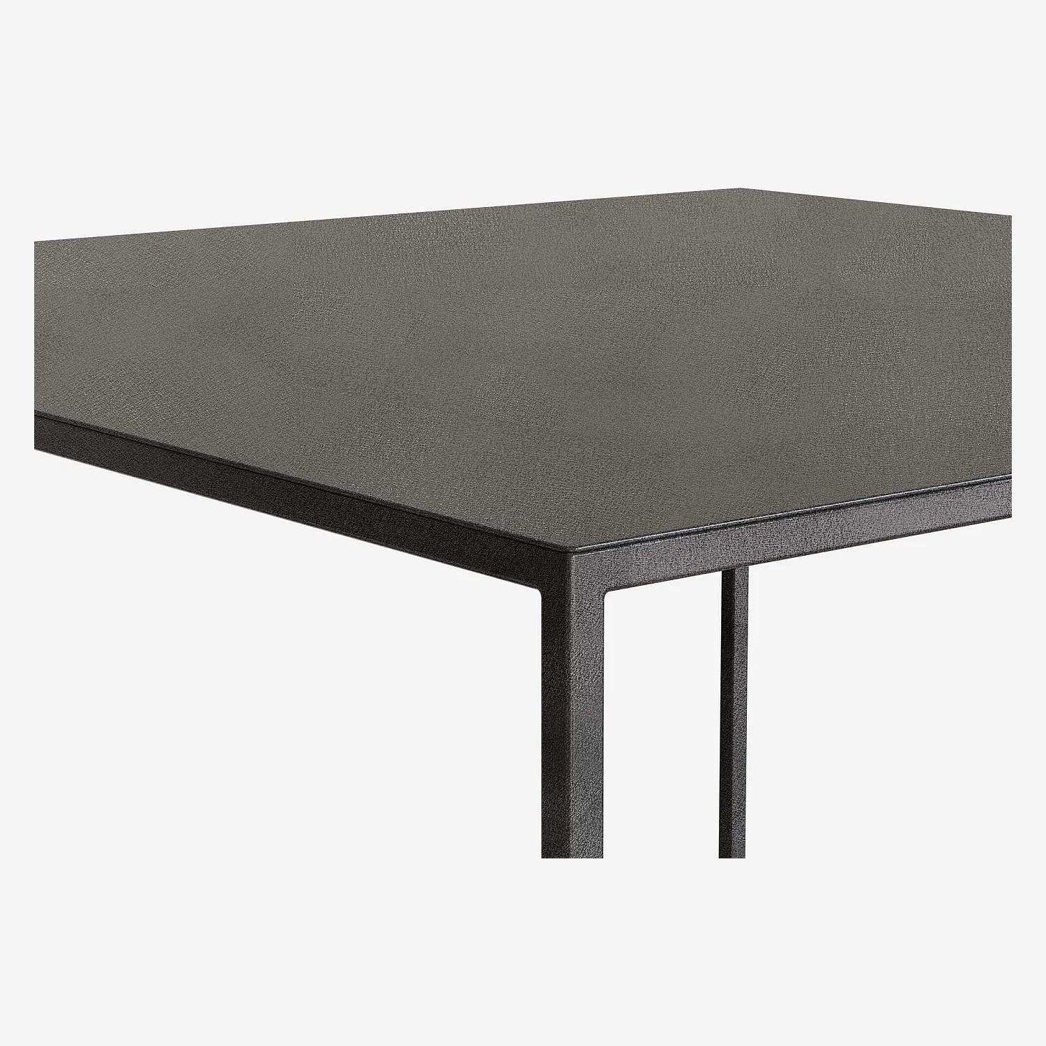Table d’appoint en métal 40 x 40 cm – Noir - 3