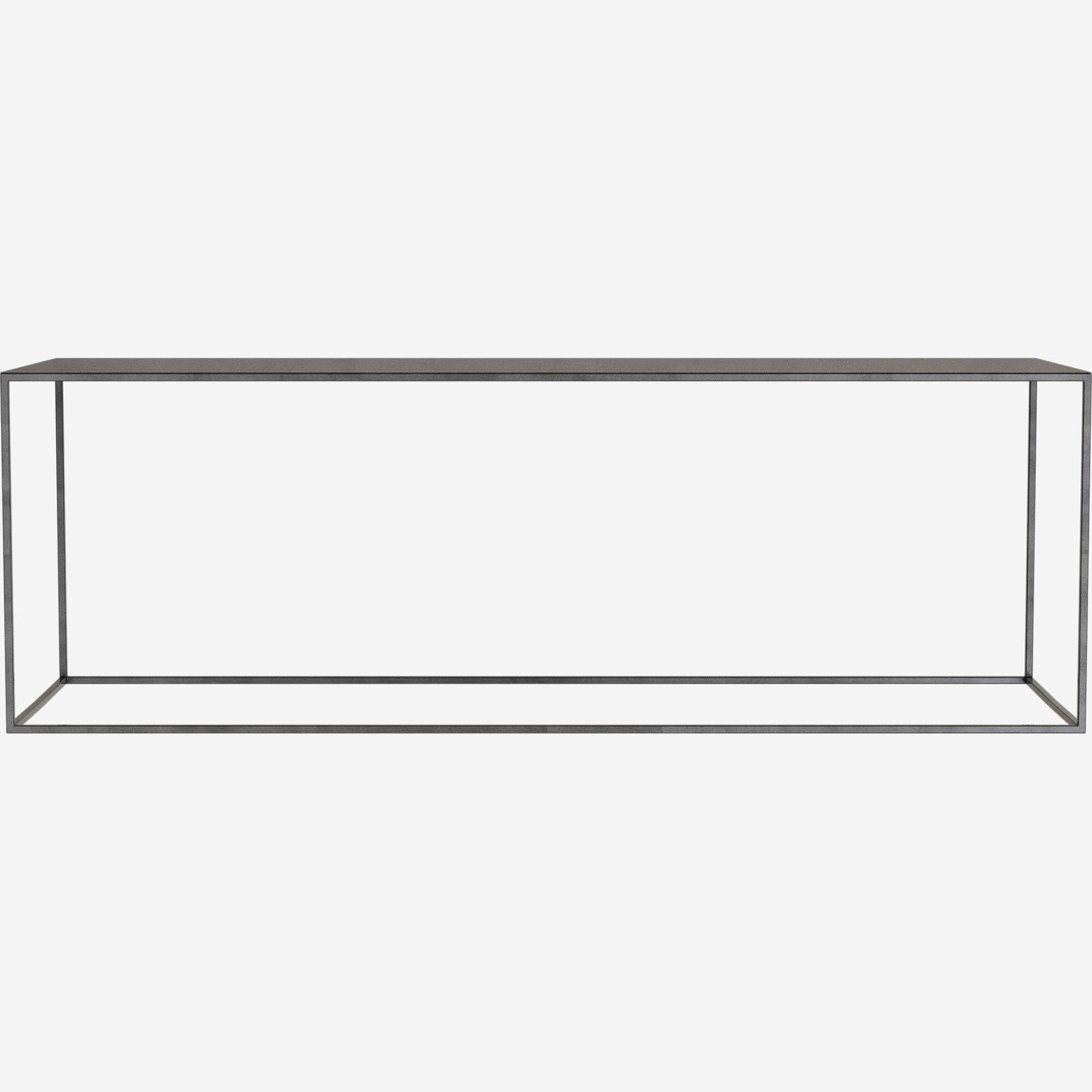 Couchtisch aus Metall – 120 x 40 cm – Schwarz