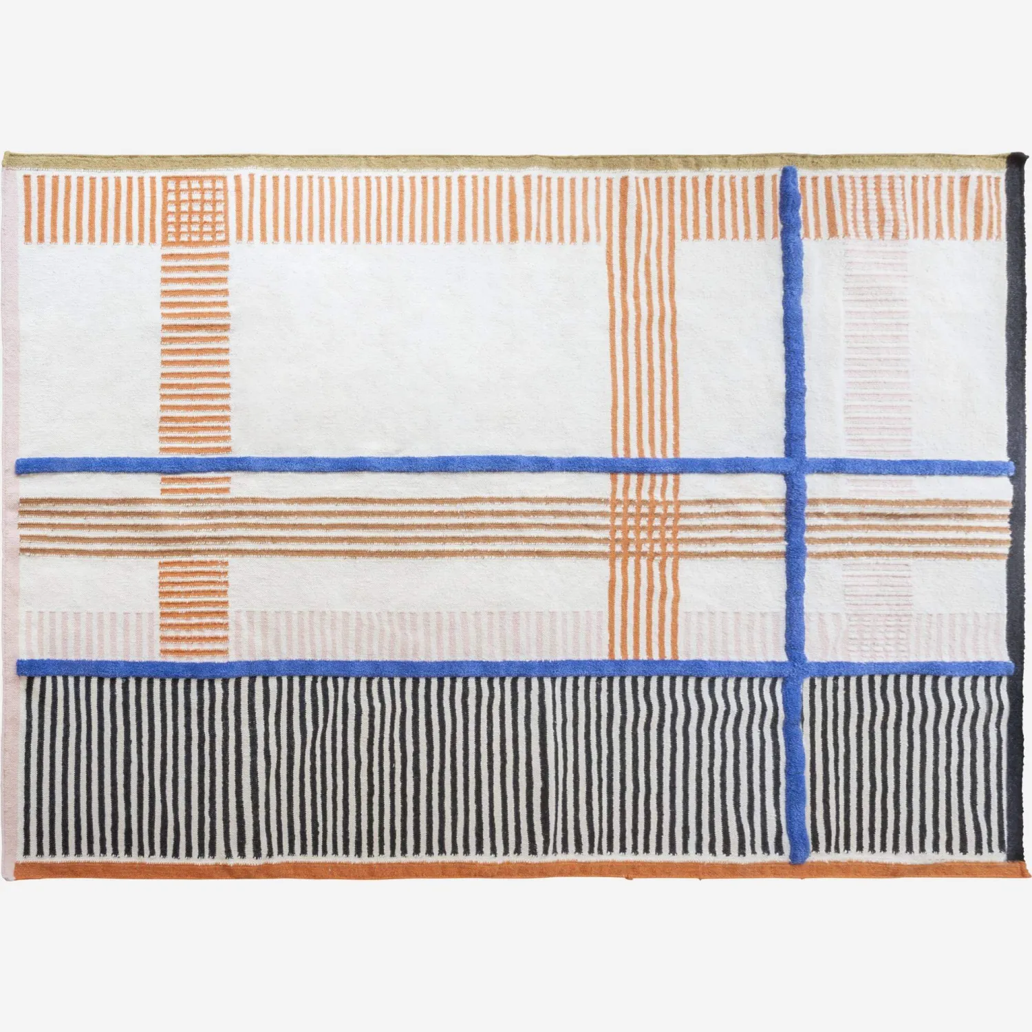 Handgewebter Teppich - 170 x 240 cm - Bunt - Design by Floriane Jacques