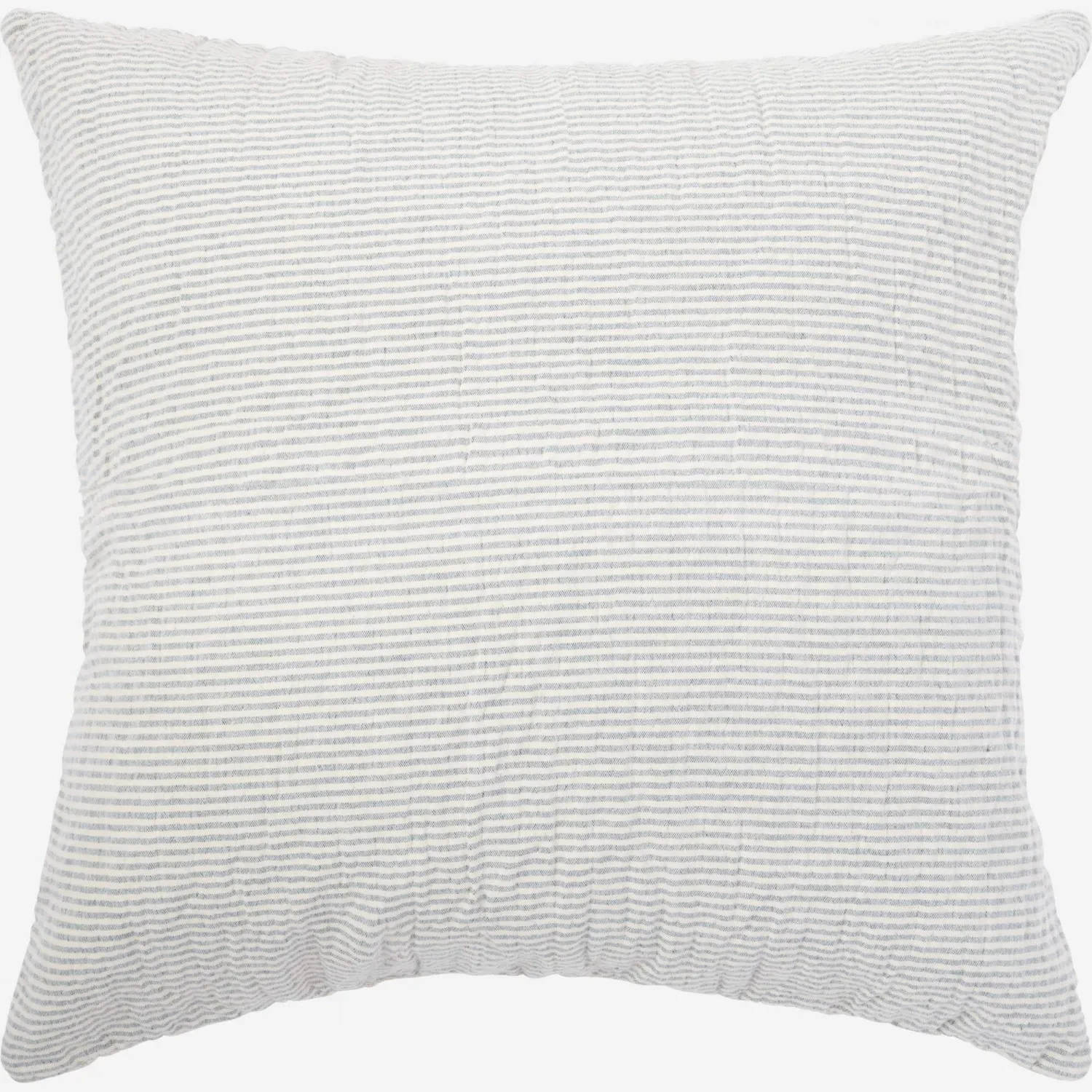 Coussin en coton – 45 x 45 cm – Beige et bleu ciel