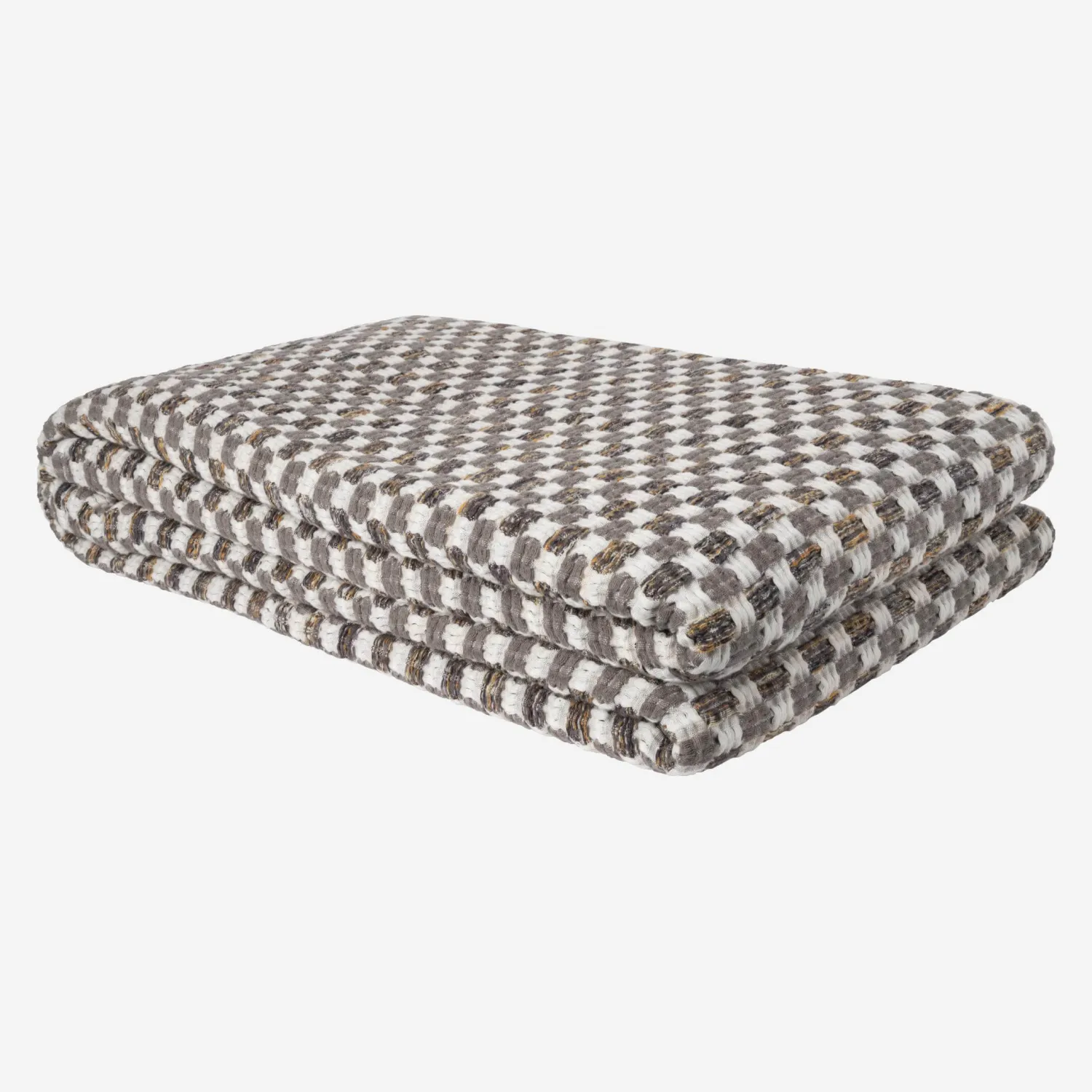 Couvre-lit en coton jacquard - 230 x 260 cm - Vert - 1