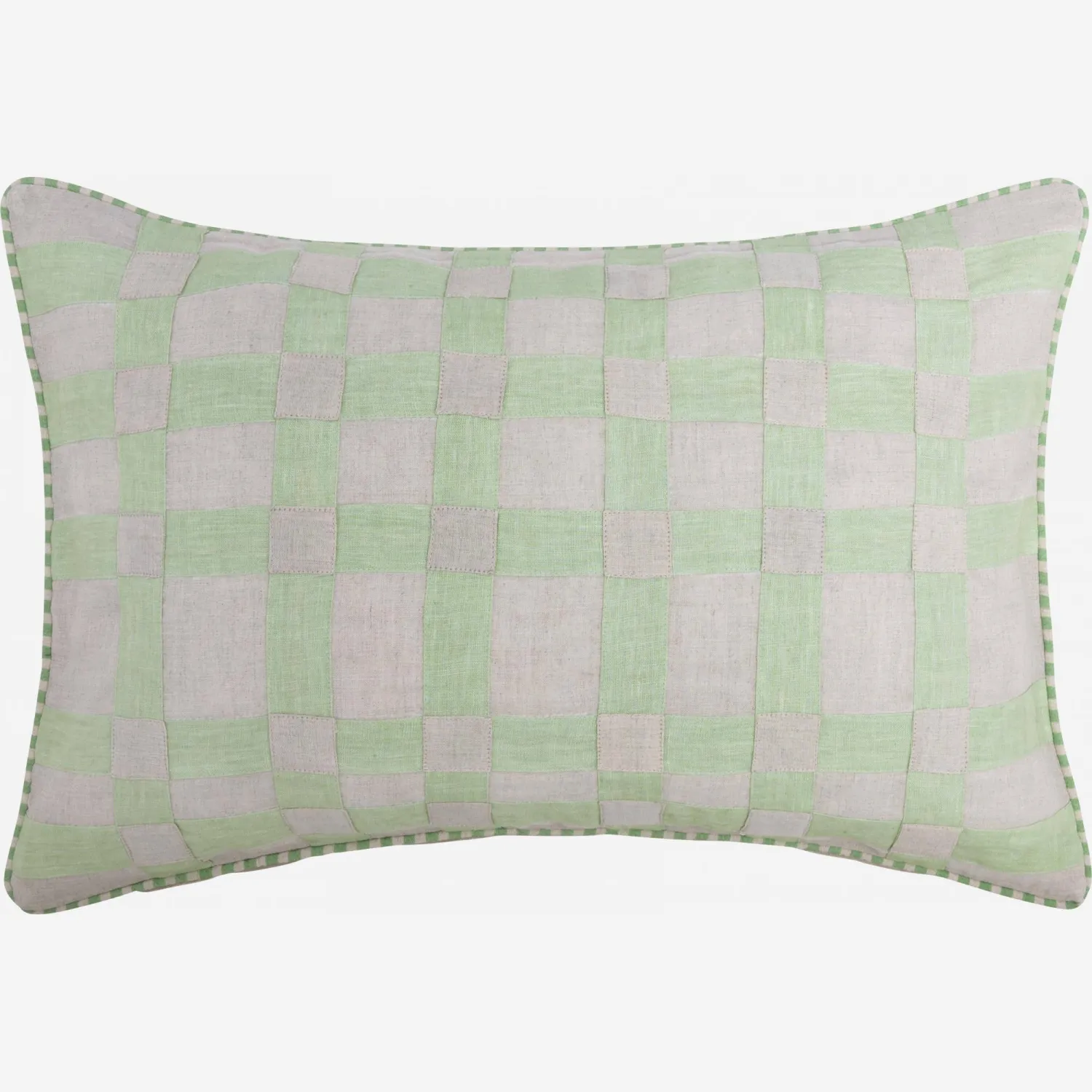 Coussin en lin - 40 x 60 cm - Vert