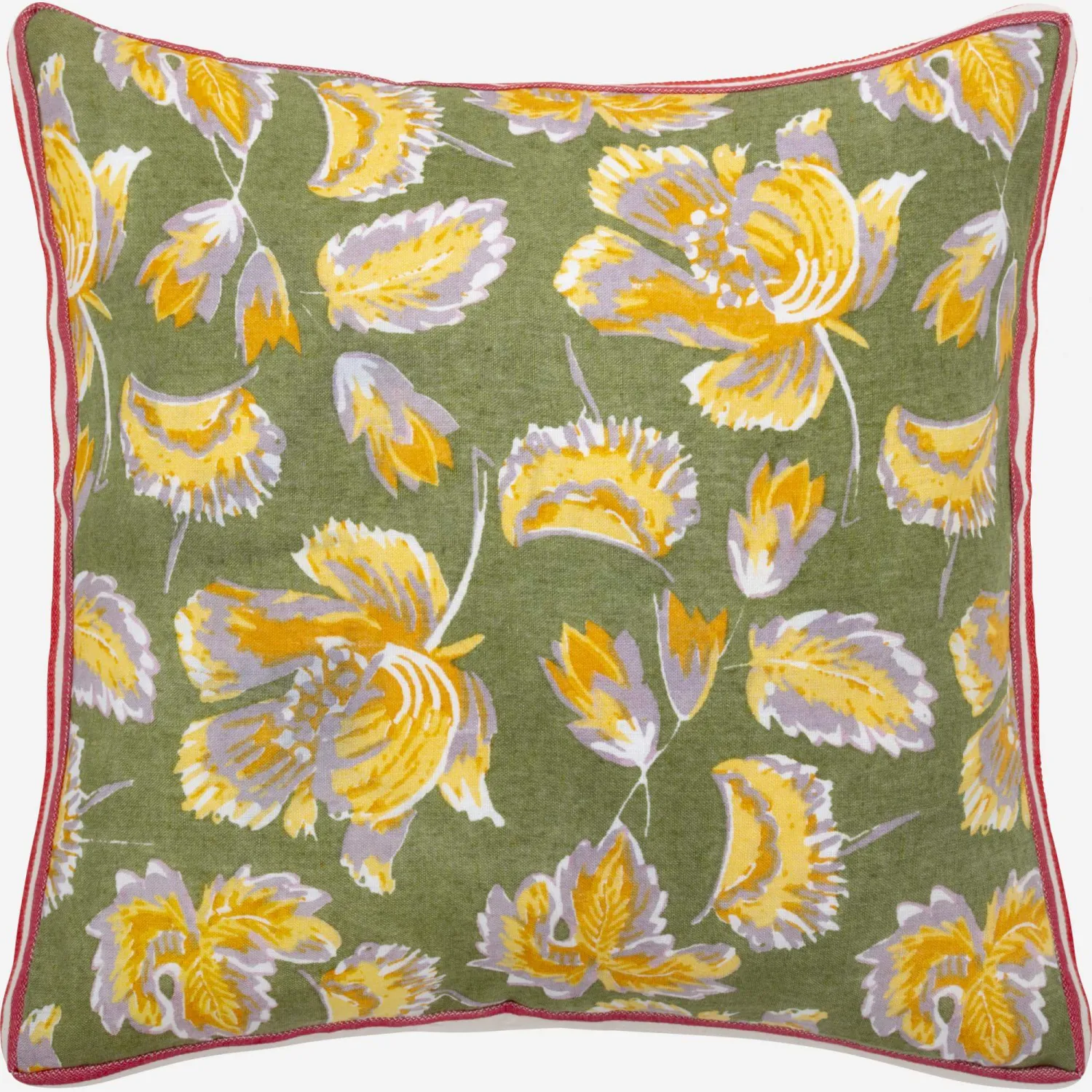 Coussin en lin imprimé - 45 x 45 cm - Motif - Design by Floriane Jacques