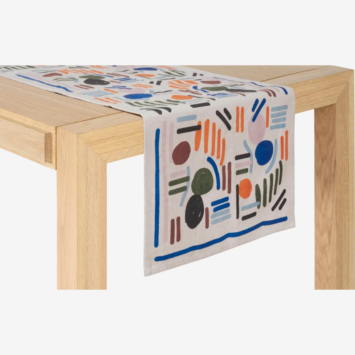 Travers de table en coton – 50 x 150 cm – Motif by Floriane Jacques