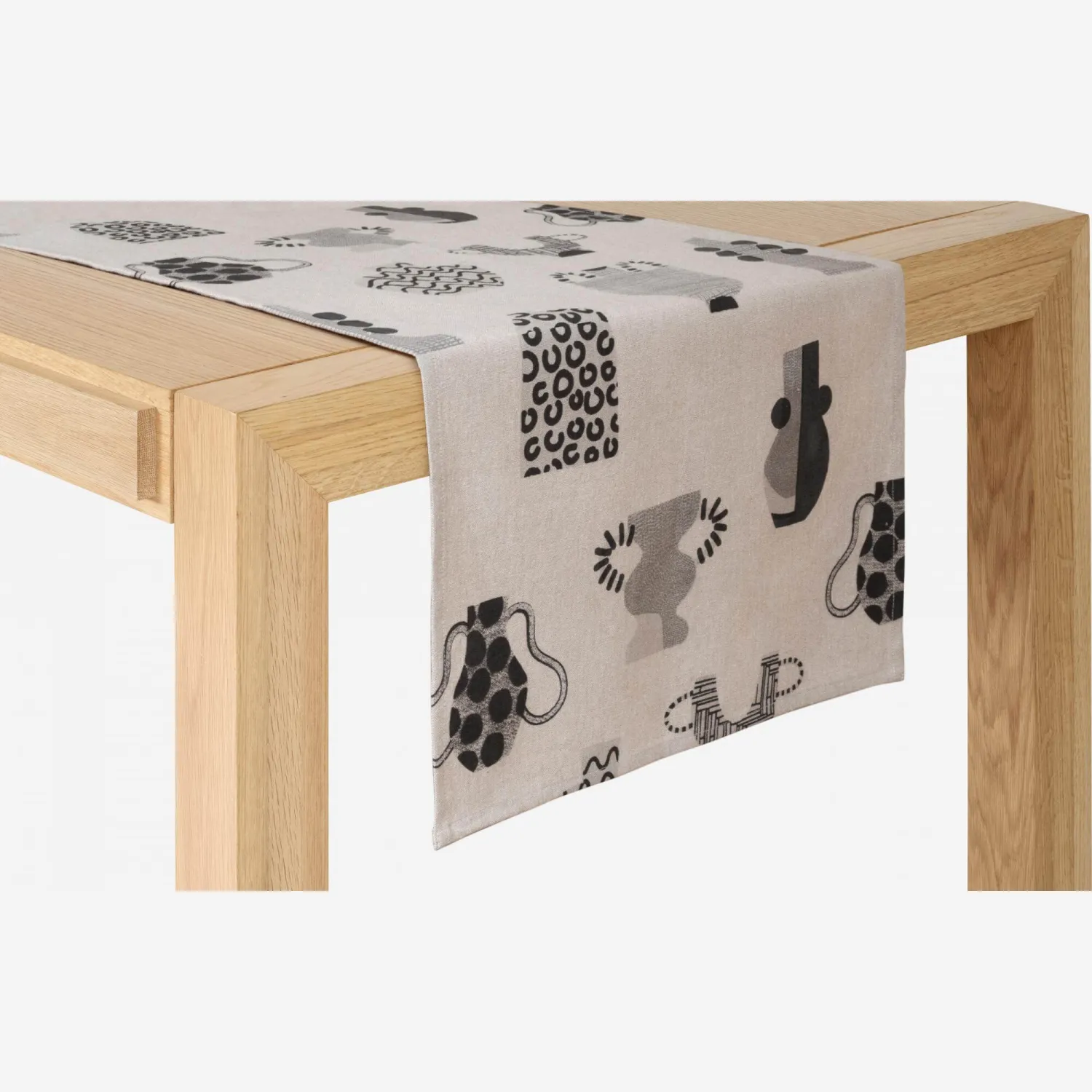 Travers de table en coton – 50 x 150 cm – Motif by Floriane Jacques