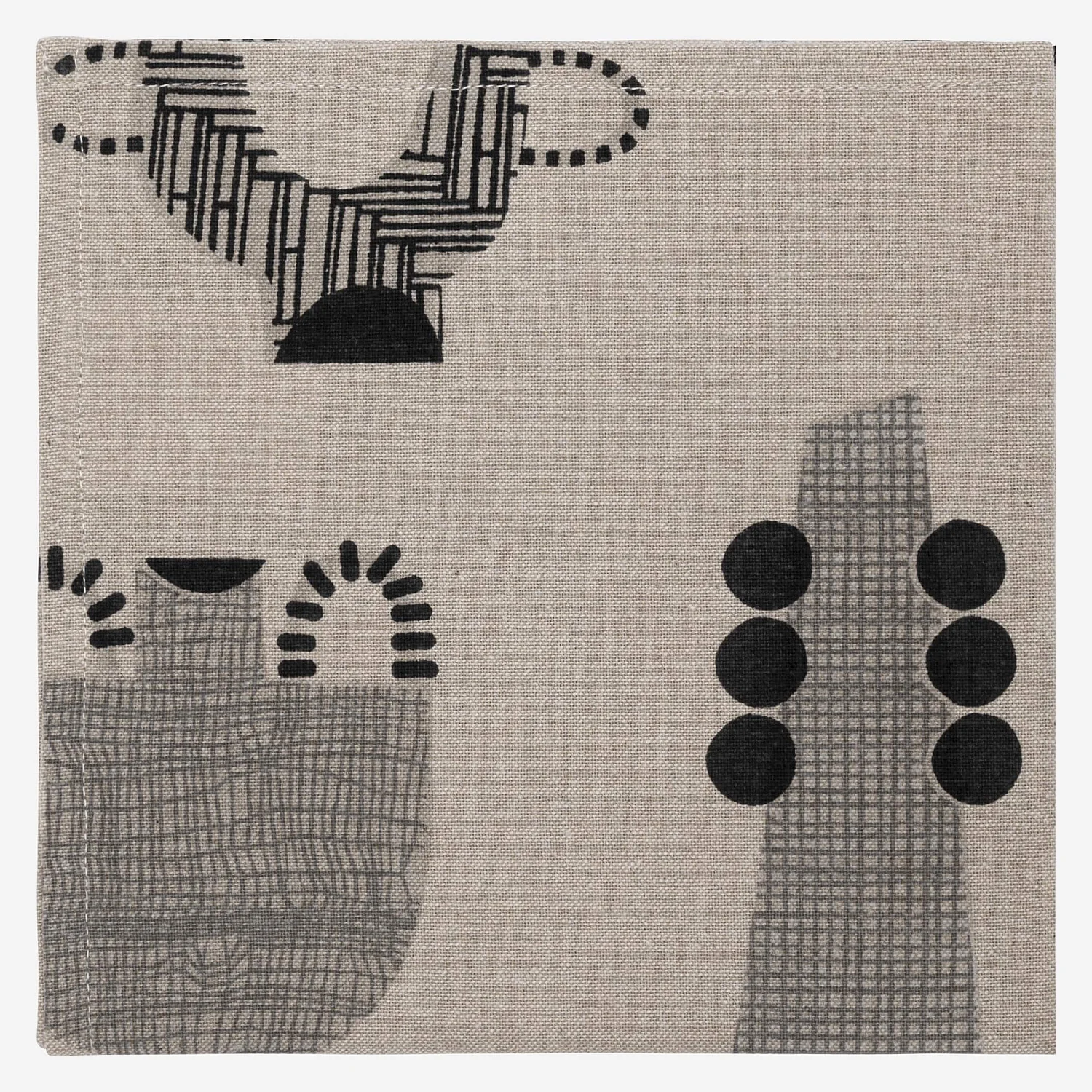 Lot de 2 serviettes de table en coton – 40 x 40 cm – Design by Floriane Jacques - 2