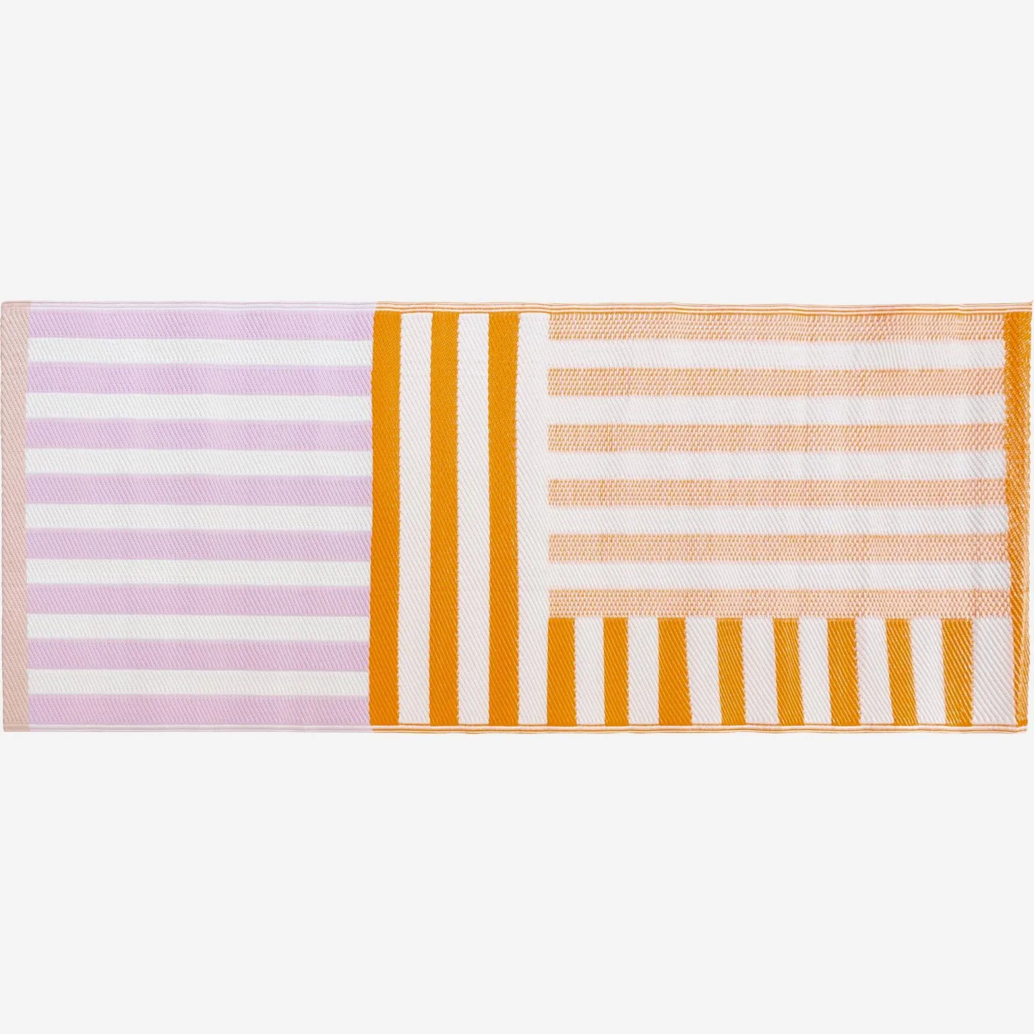 Tapis d'extérieur - 75 x 180 cm - Motif orange - Design by Floriane Jacques