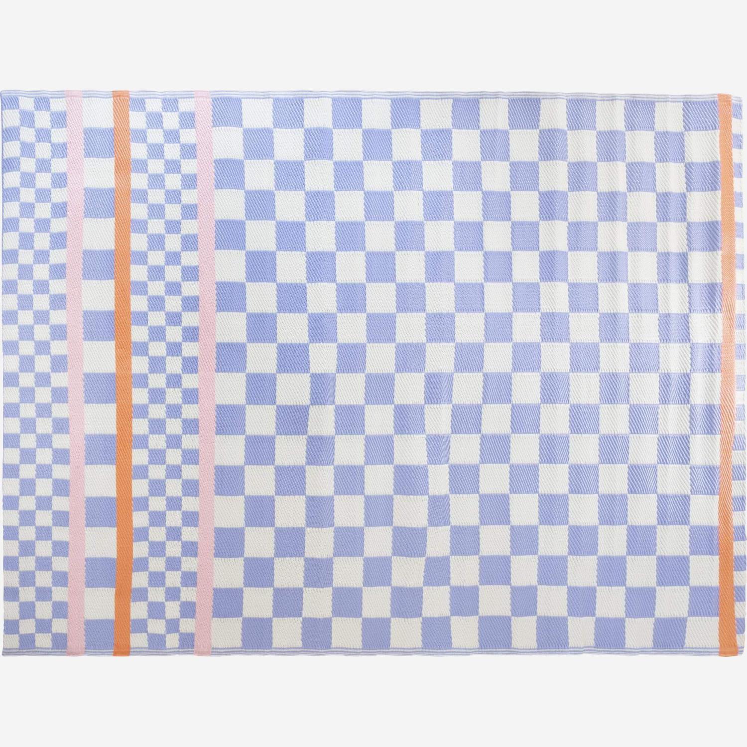Tapis d'extérieur - 180 x 240 cm - Bleu - Design by Floriane Jacques
