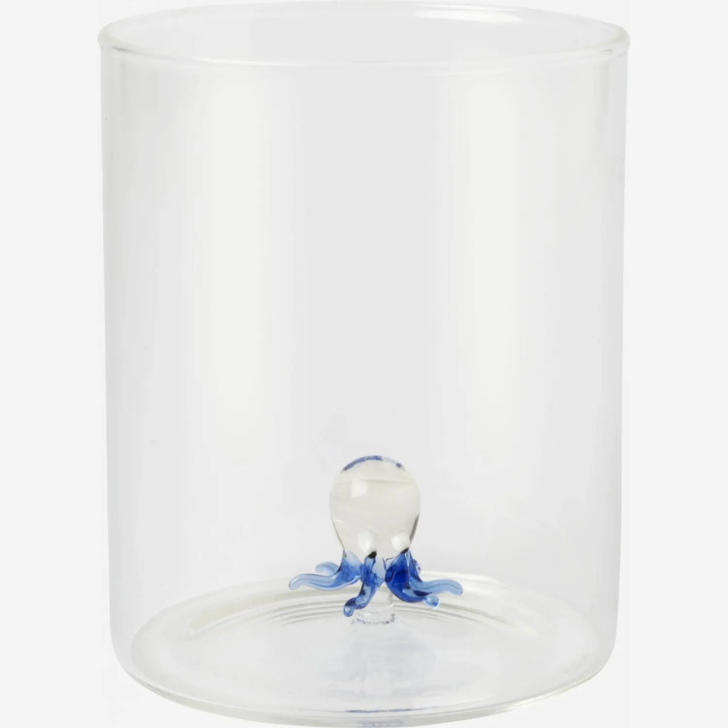 Gobelet en verre avec pieuvre - Transparent