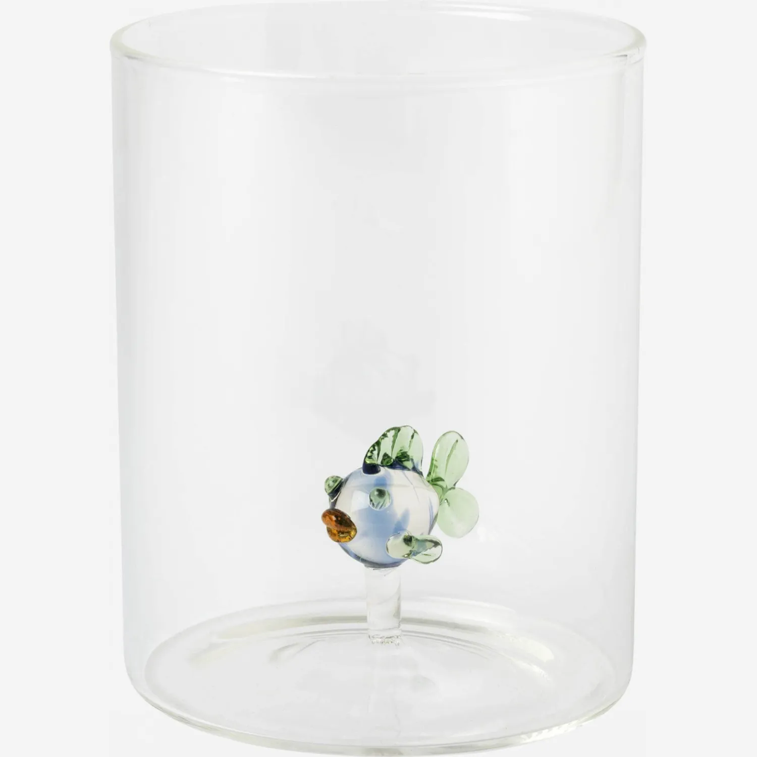 Gobelet en verre avec poisson - Transparent 