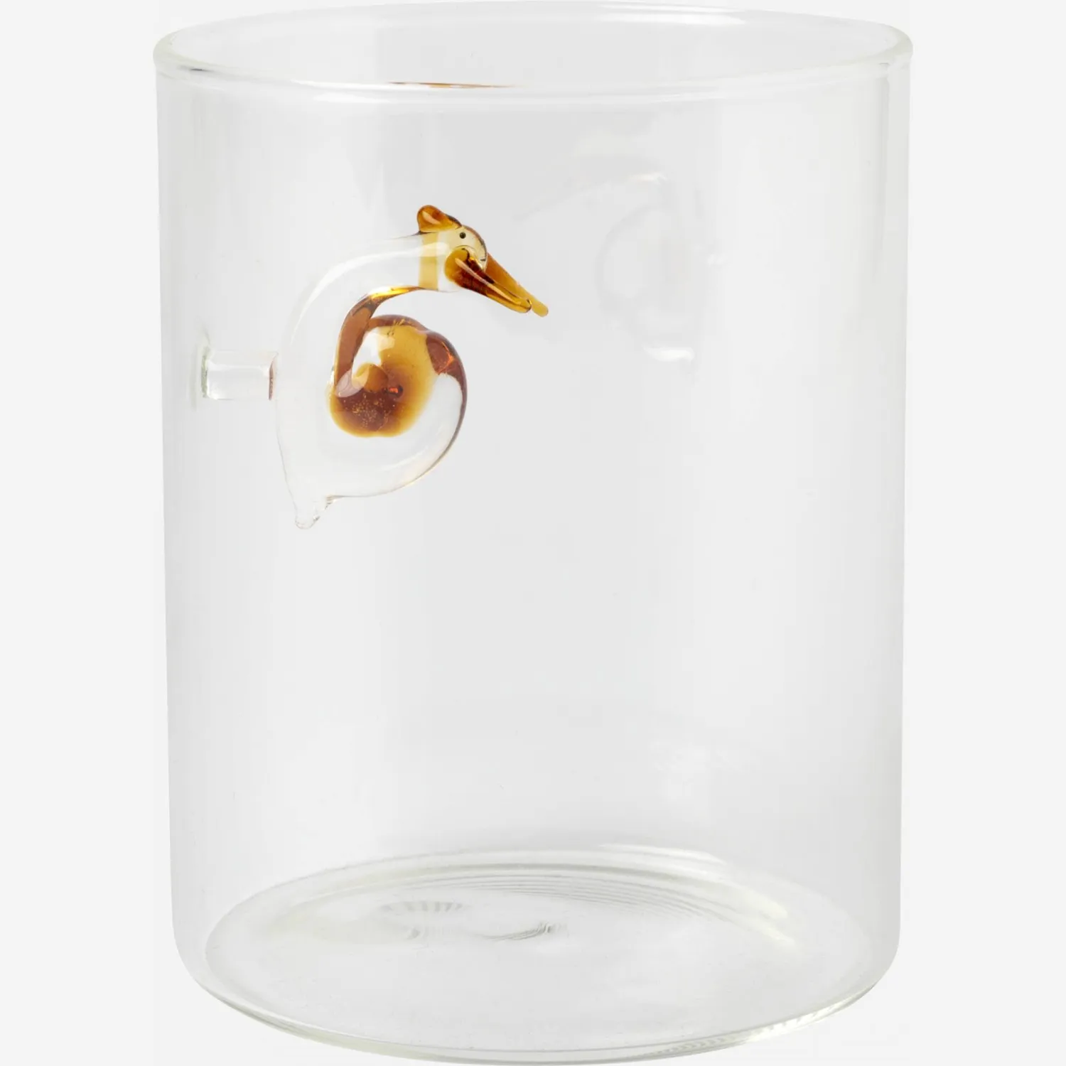Gobelet en verre avec escargot - Transparent 