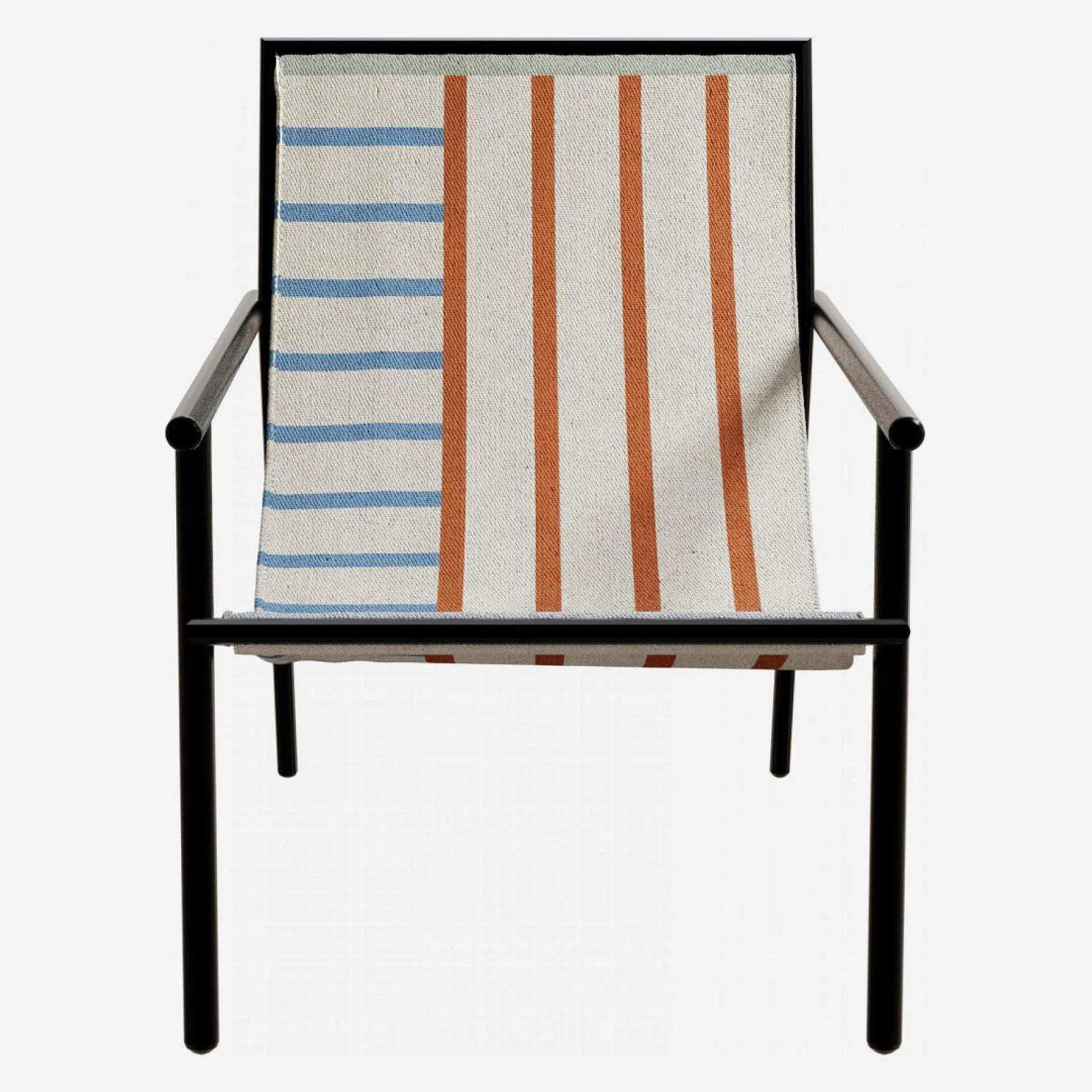 Fauteuil en métal - Noir - 1