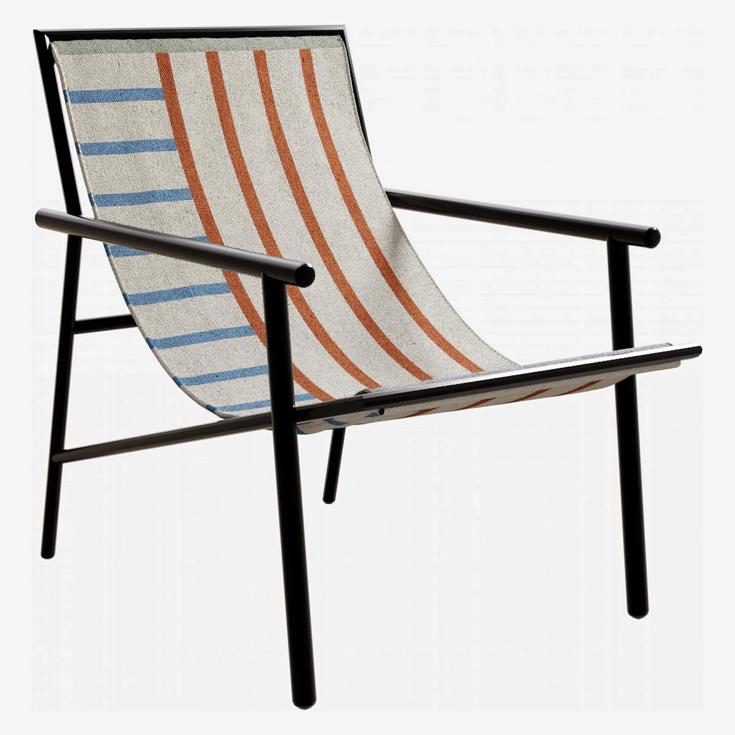 Fauteuil en métal - Noir - 3