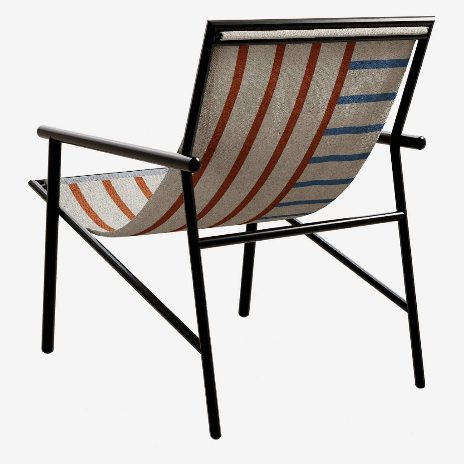 Fauteuil en métal - Noir - 4