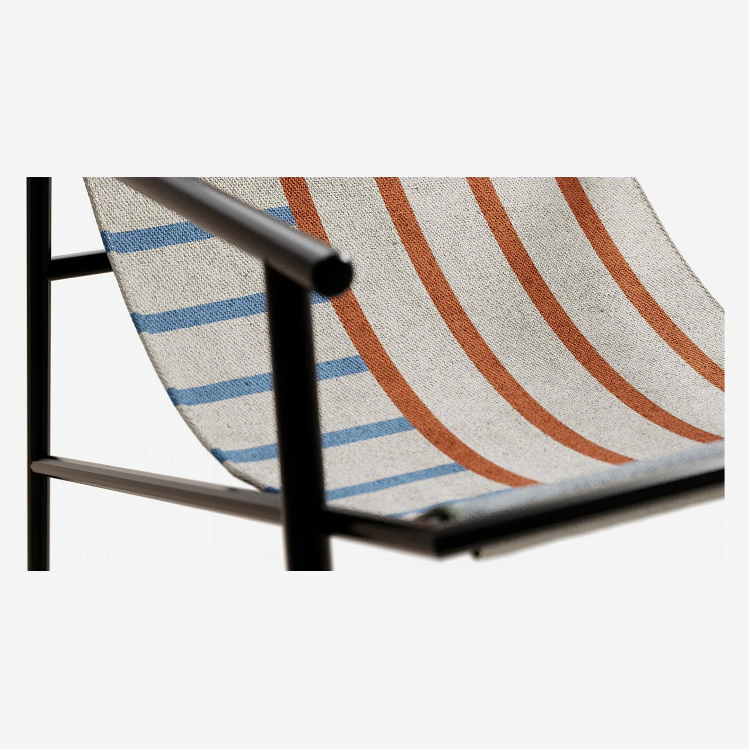 Fauteuil en métal - Noir - 2