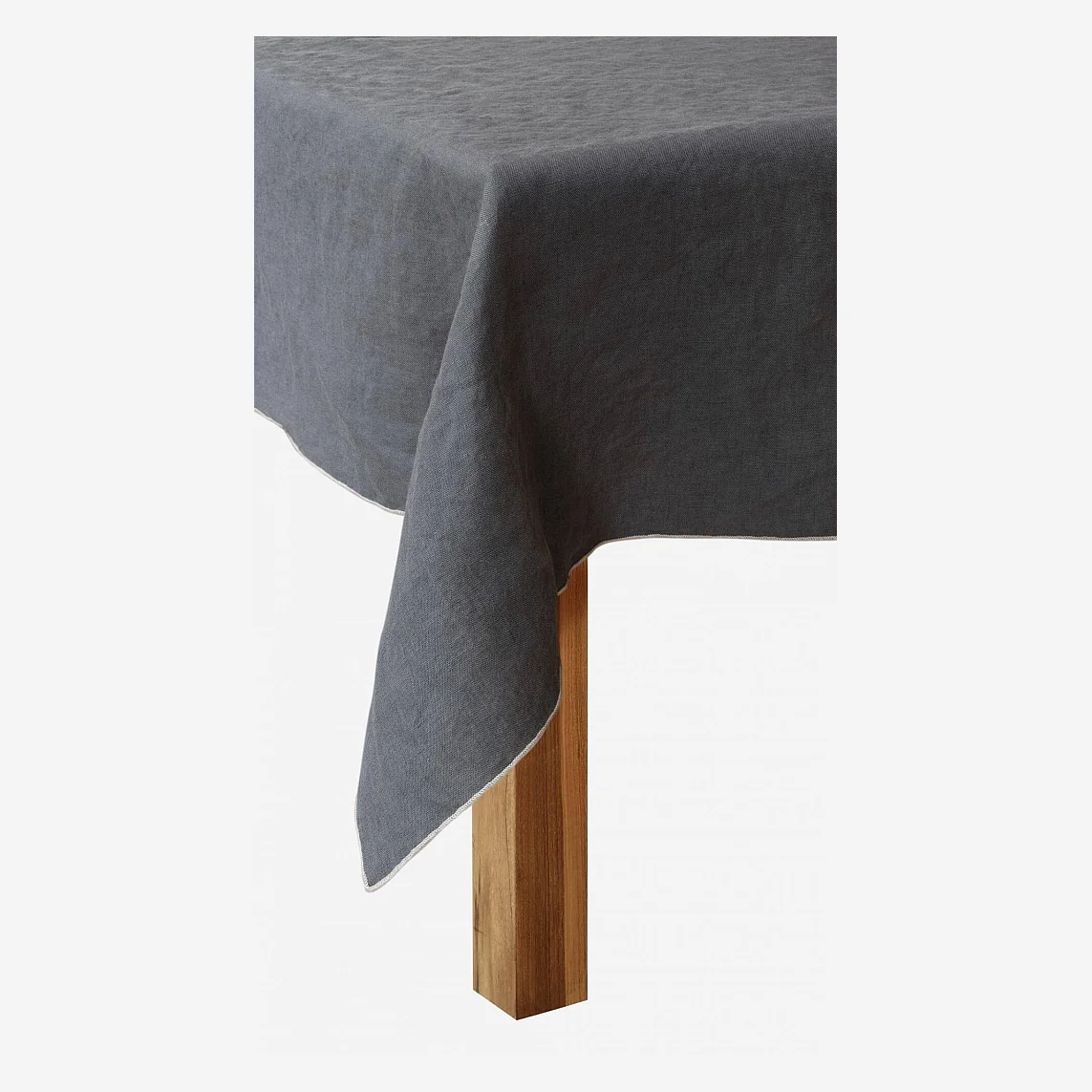 Linnen tafelkleed - 150 x 250 cm - Houtskoolgrijs - 2