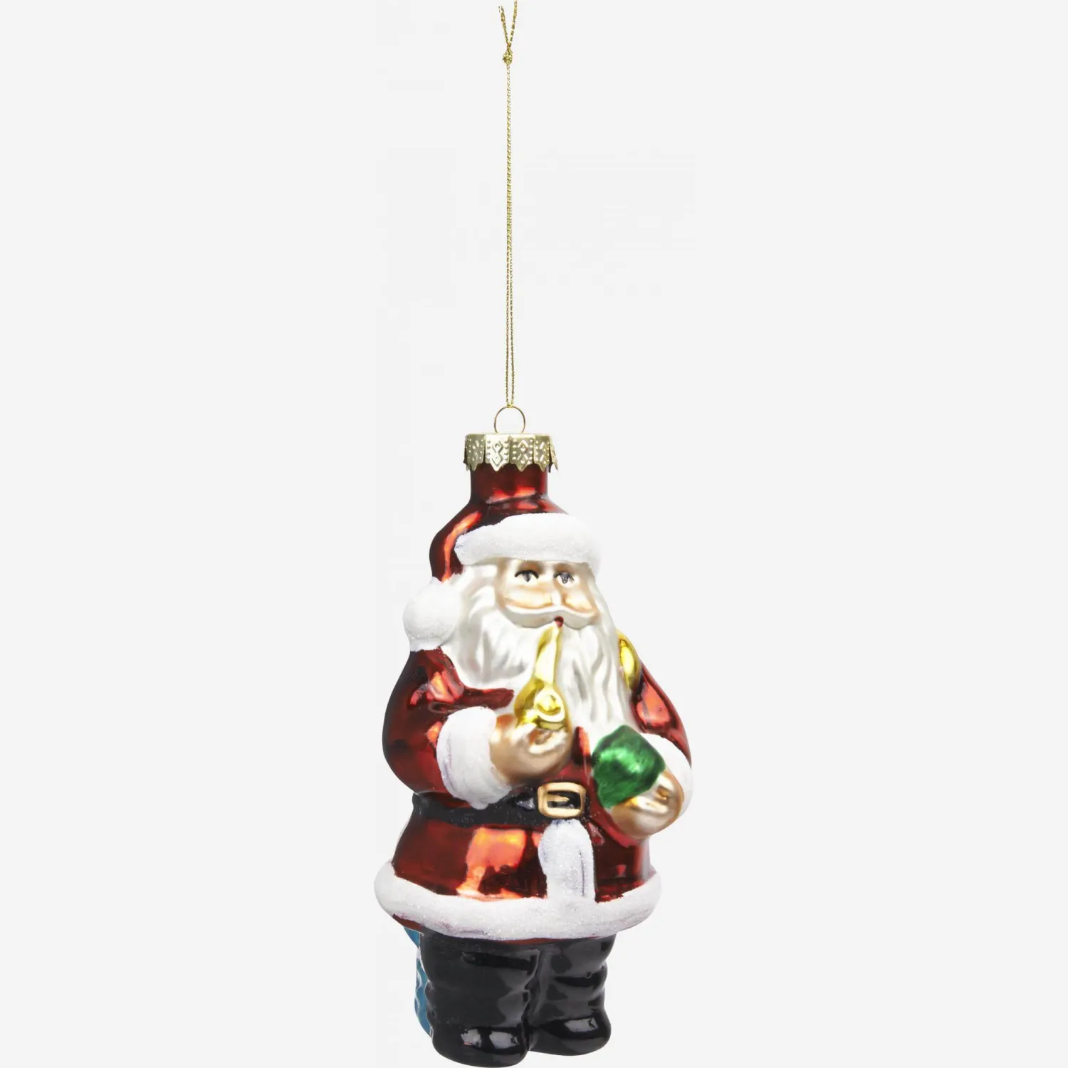 Décoration de Noël - Ornement "Père Noël" en verre