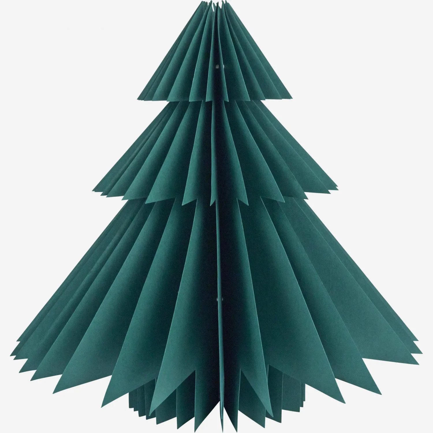 Weihnachtsdekoration - Tannenbaum aus Papier - 45 cm - Grün