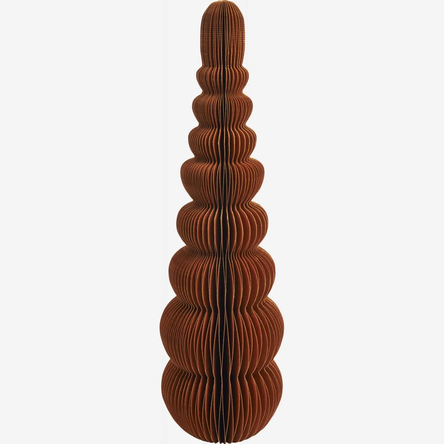 Décoration de Noël - Sapin en papier - 30 cm - Orange