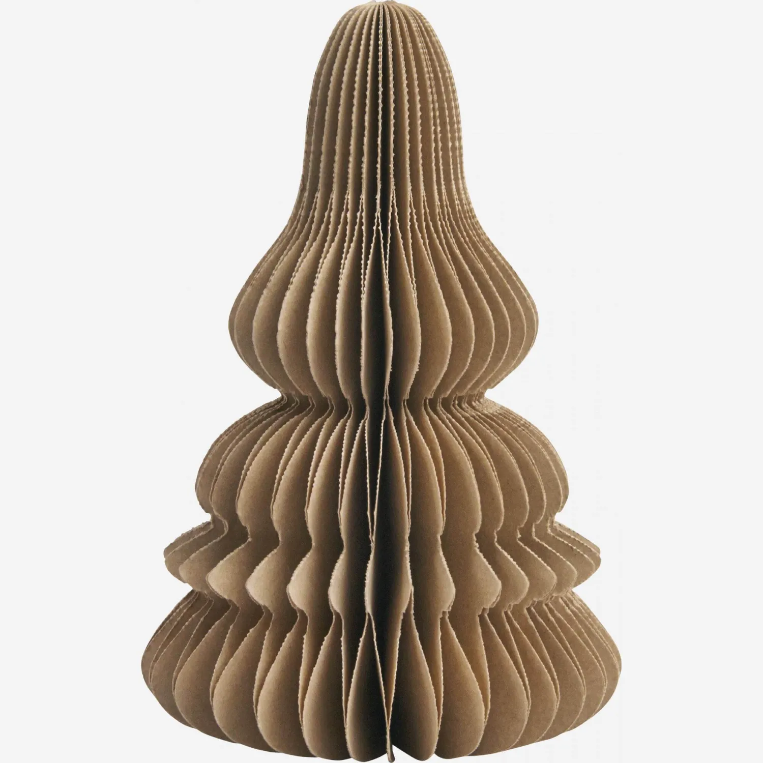 Décoration de Noël - Sapin en papier - 12,5 cm - Marron