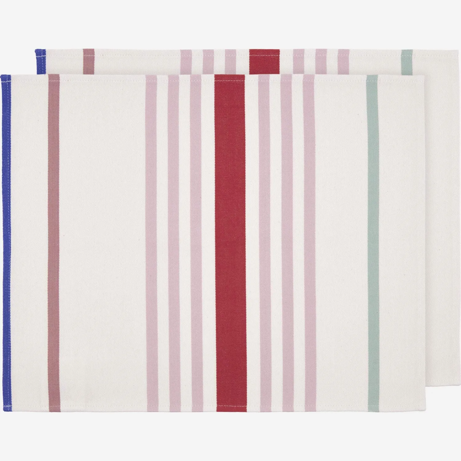 Set di 2 tovagliette in cotone biologico - 40 x 48 cm - Multicolor